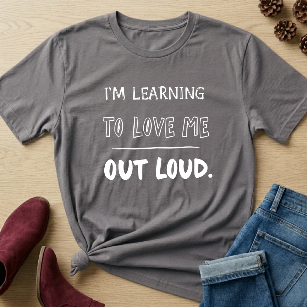 I'm Learning to Love Me Out Loud T-Shirt