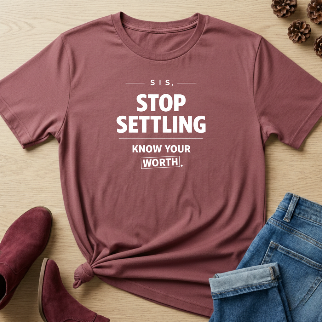 Sis, Stop Settling T-Shirt