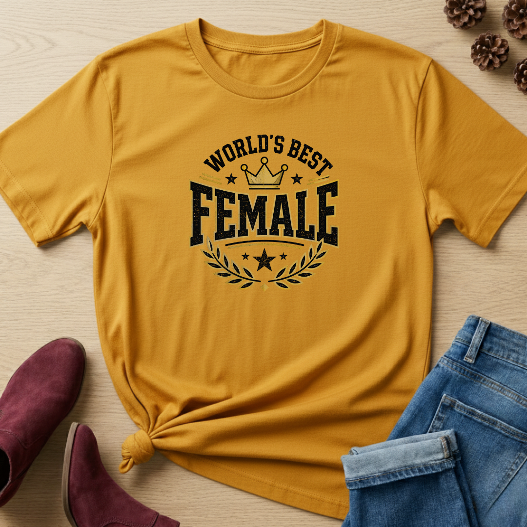 World Best Female T-Shirt