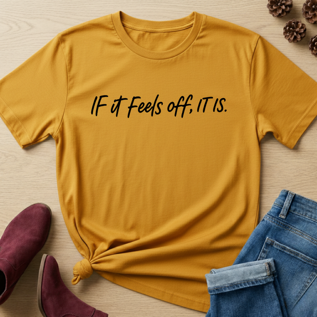 If it feels off, it is T-Shirt