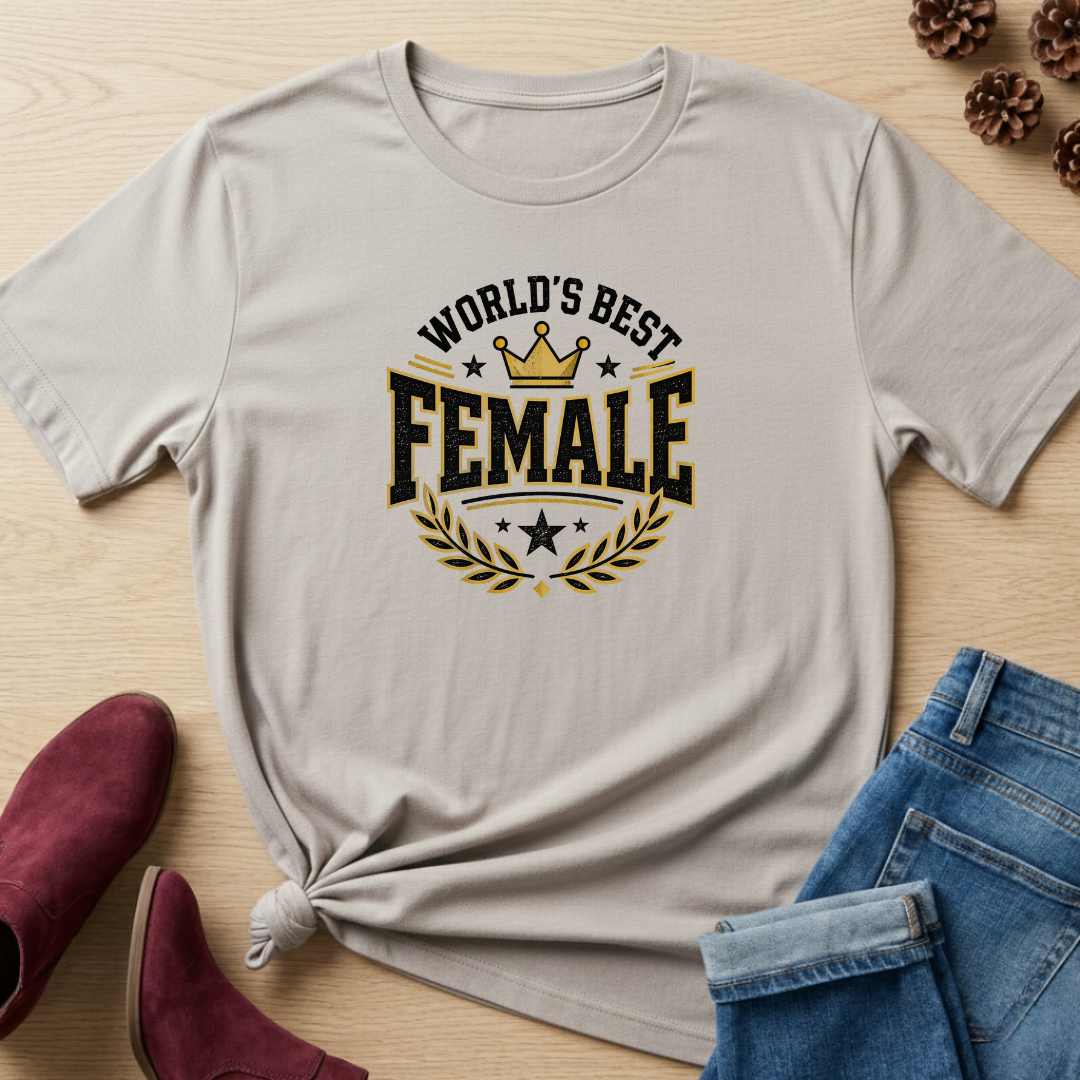 World Best Female T-Shirt