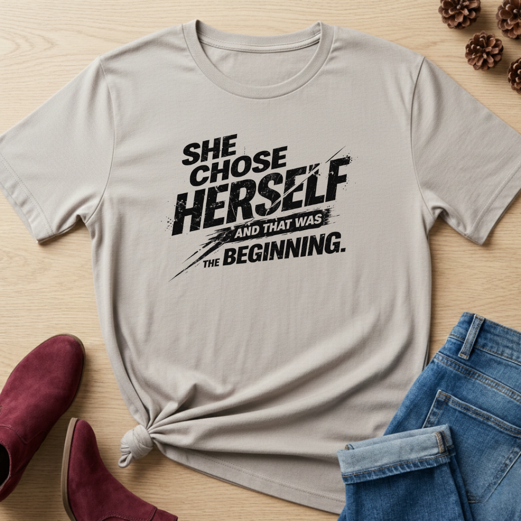 She Chose Herself And That Was The Beginning T-Shirt