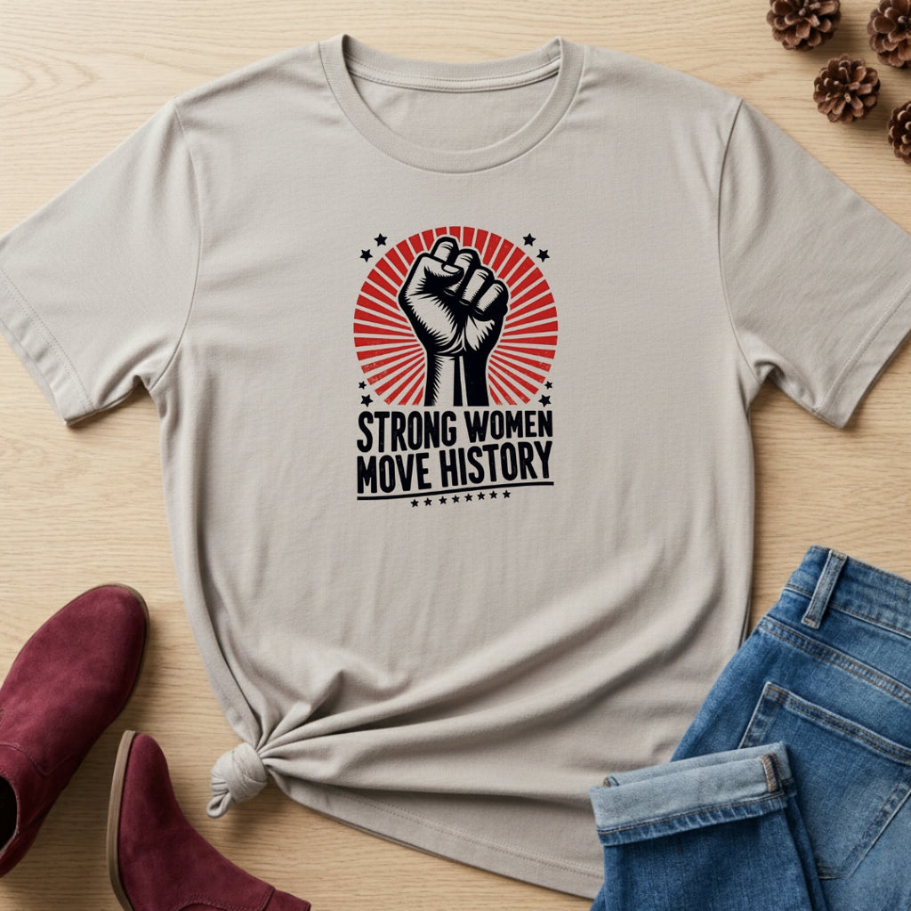 Strong Woman Move History T-Shirt