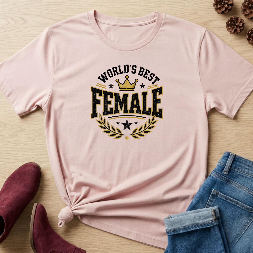 World Best Female T-Shirt