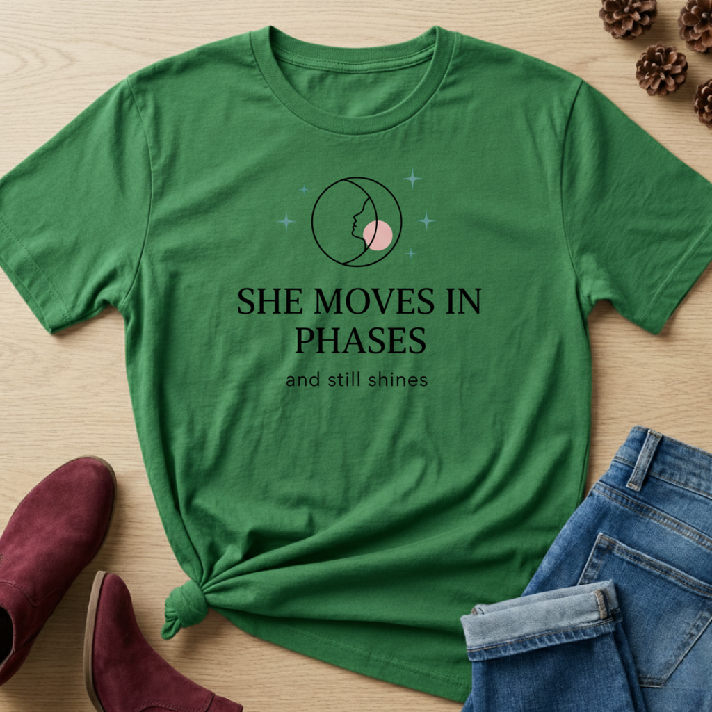 She Moves In Phases and Still Shines T-Shirt