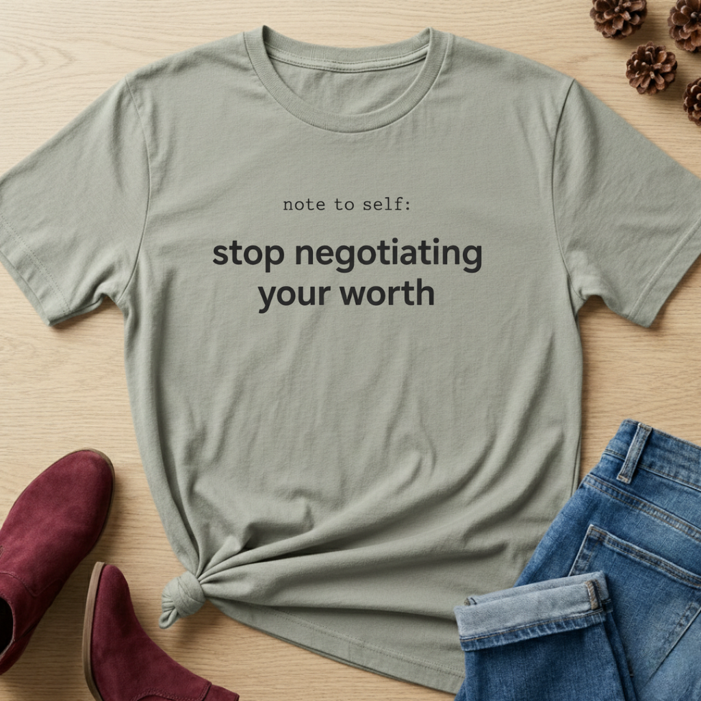 Stop Negotiating Your Worth T-Shirt