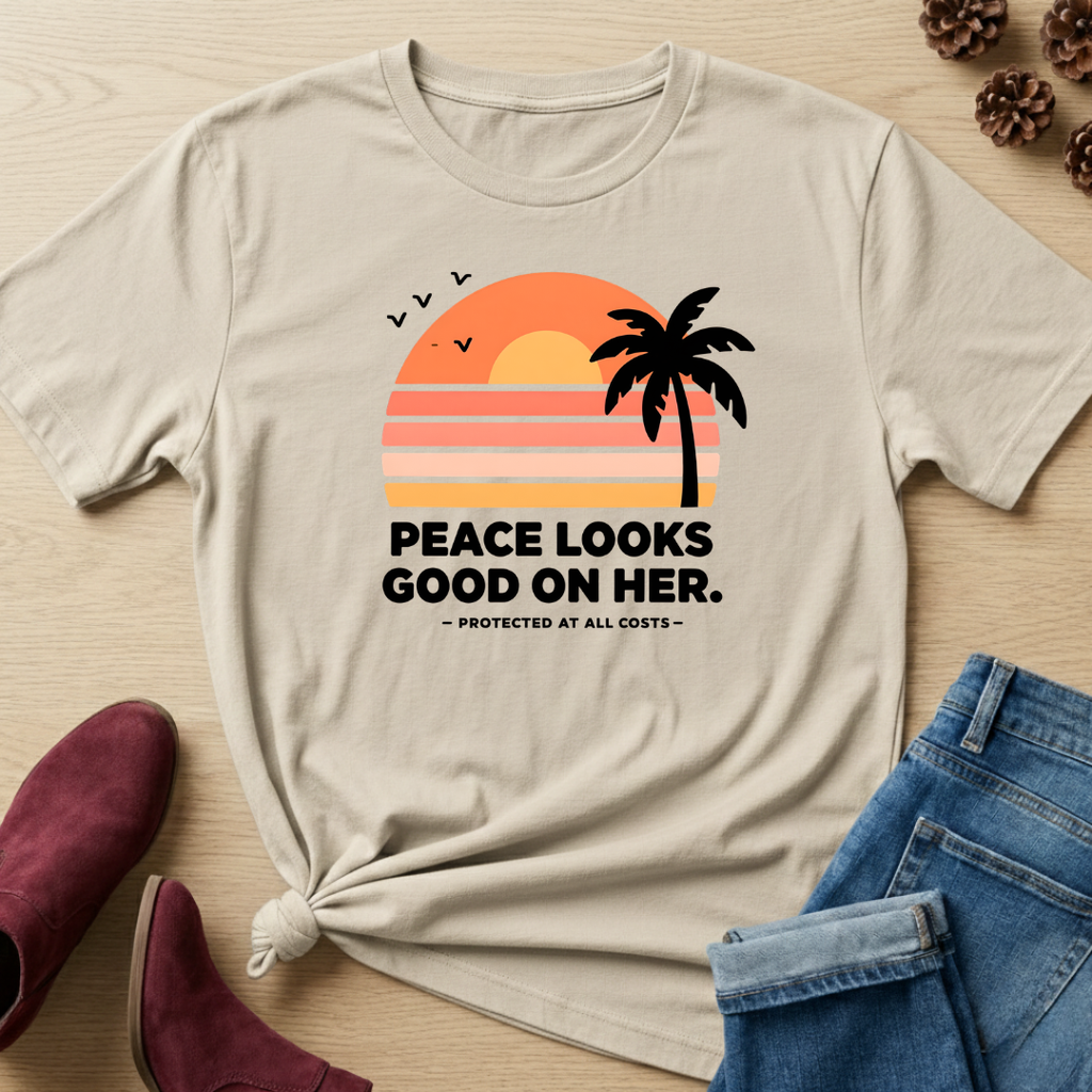 Peace Looks Good On Her T-Shirt