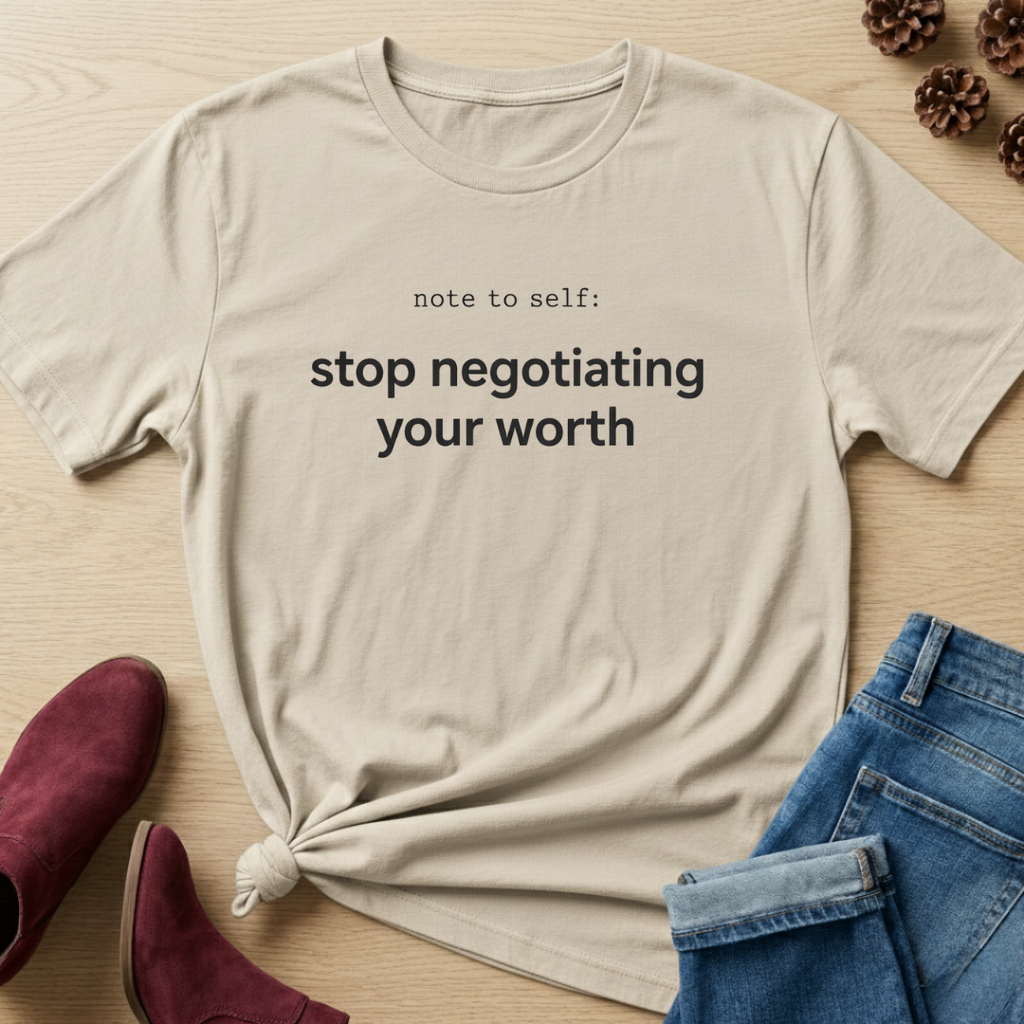 Stop Negotiating Your Worth T-Shirt
