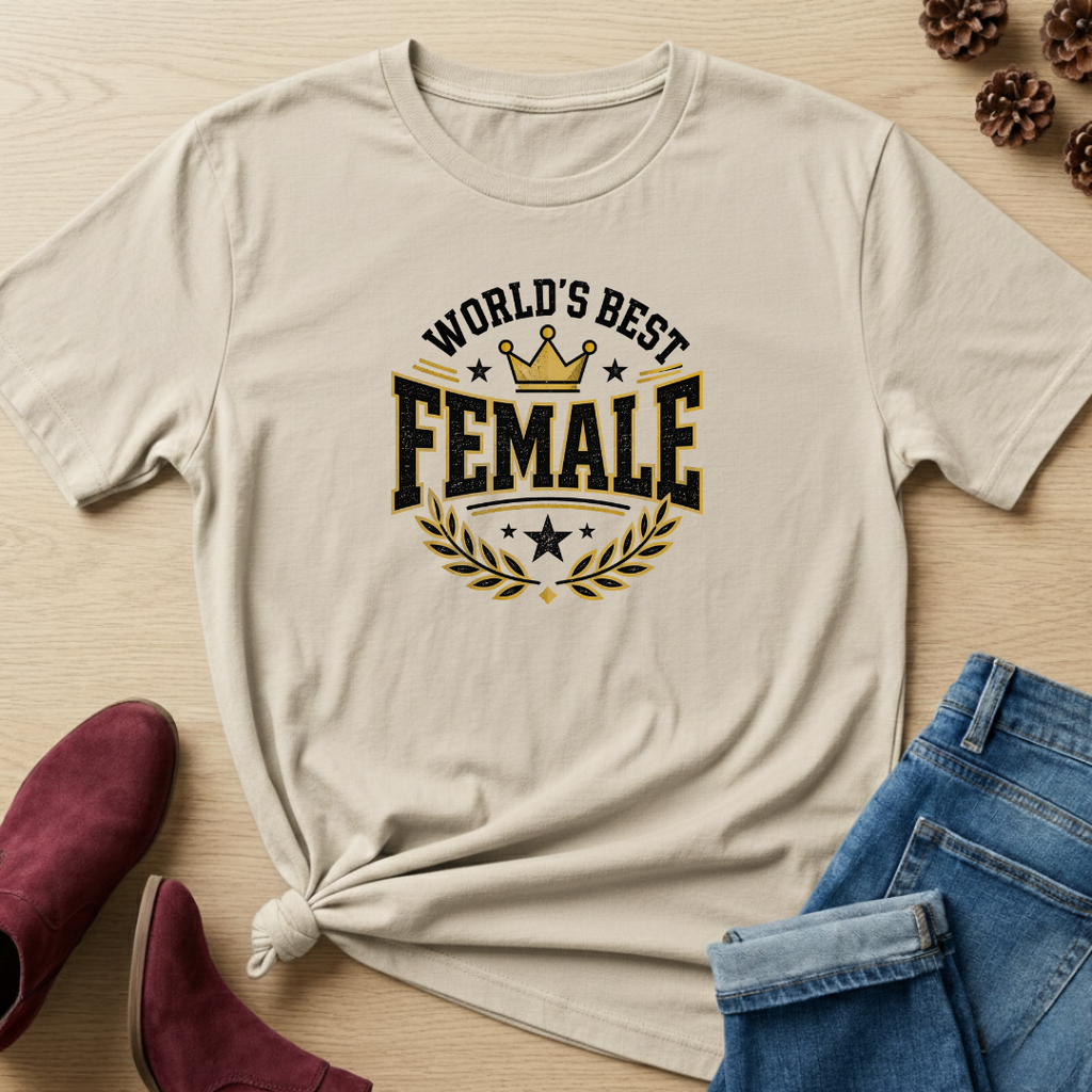 World Best Female T-Shirt