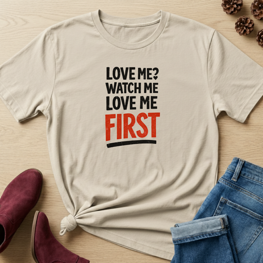 Watch Me Love Me First T-Shirt