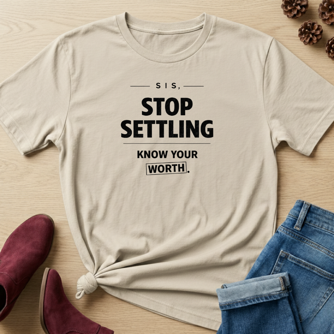 Sis, Stop Settling T-Shirt