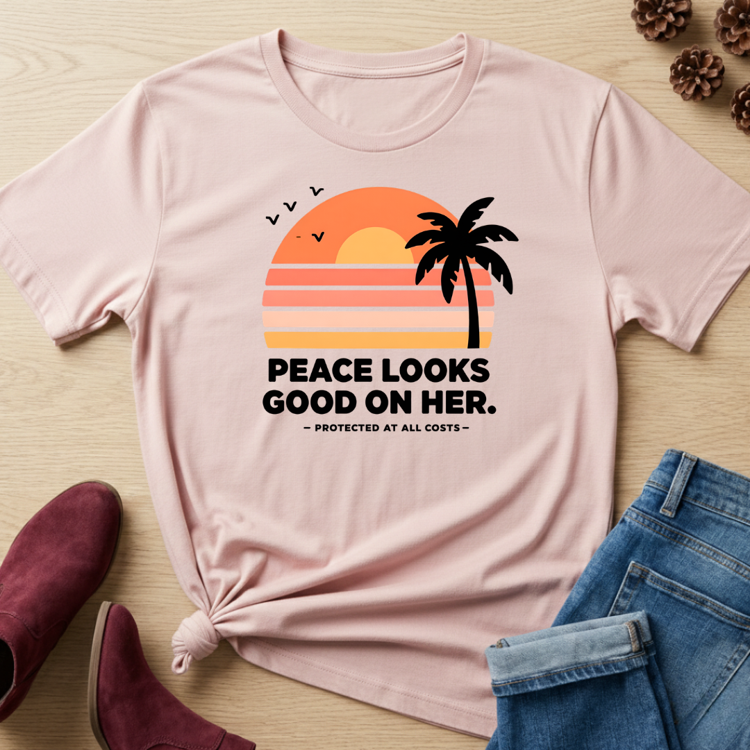 Peace Looks Good On Her T-Shirt