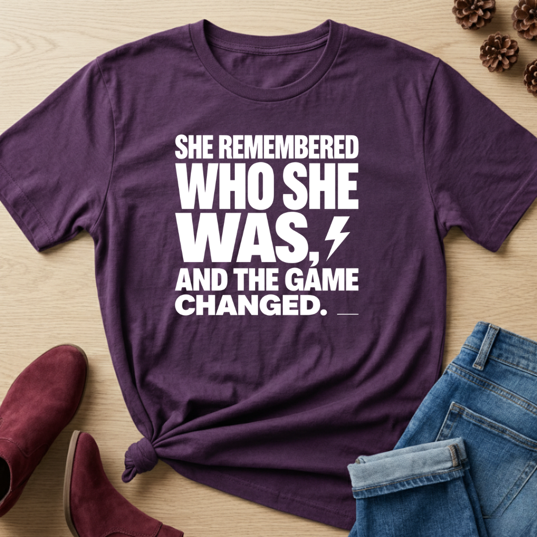 She Remembered Who She Was T-Shirt