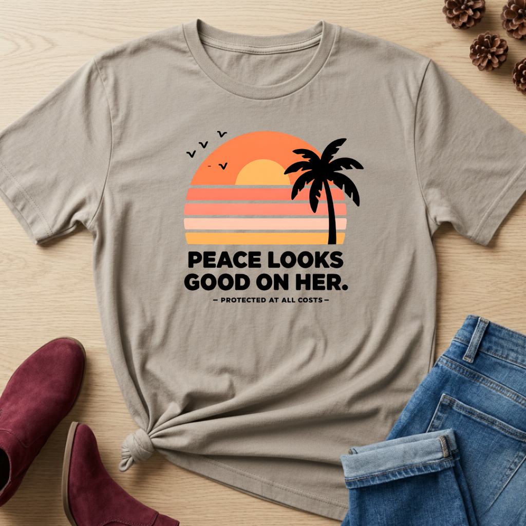 Peace Looks Good On Her T-Shirt