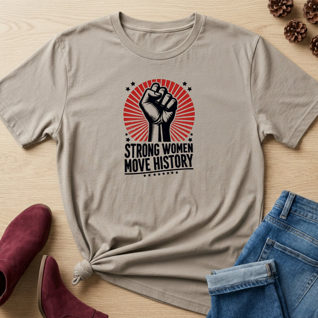 Strong Woman Move History T-Shirt