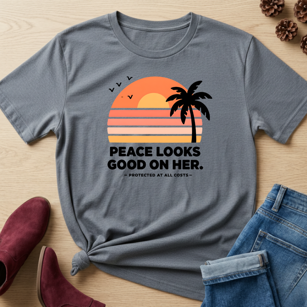 Peace Looks Good On Her T-Shirt
