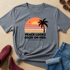 Peace Looks Good On Her T-Shirt
