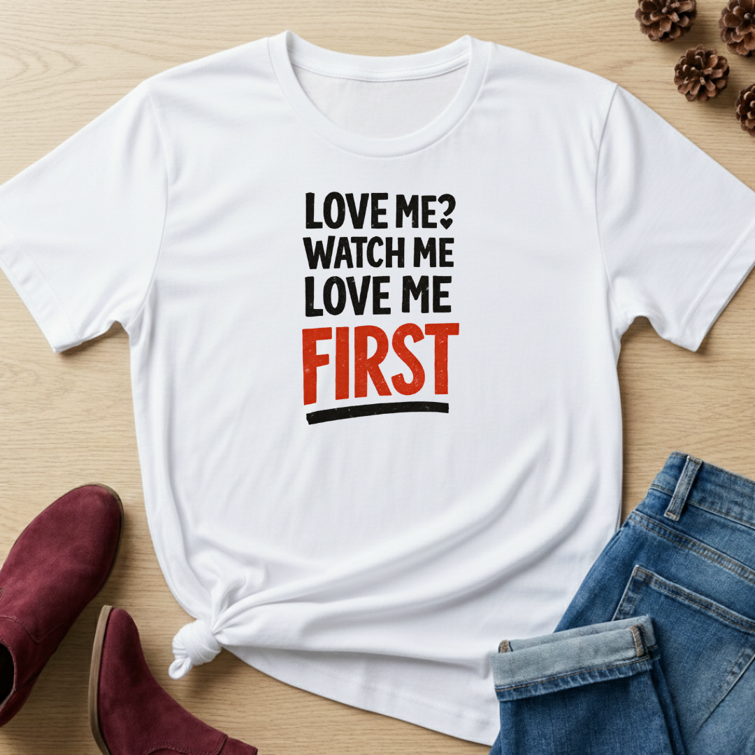 Watch Me Love Me First T-Shirt