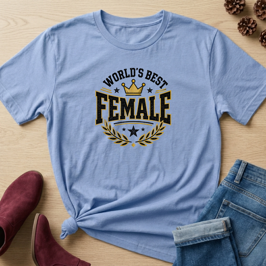World Best Female T-Shirt